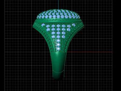 Print Ready STL 3DM  Gents Rings Diamond Men Ring  3D print model 147