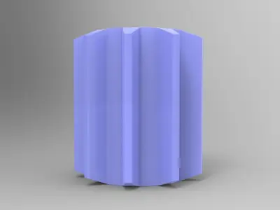 Set Candle Holder Low-poly 3D model
