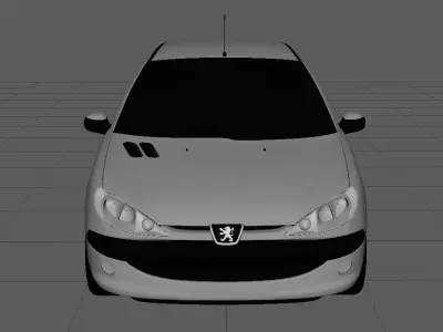 Peugeot 206 hatchback 5 door 3D model