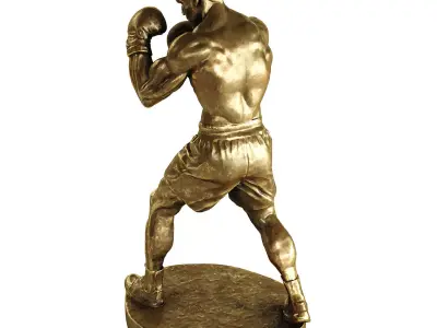 boxer statue 3D model
