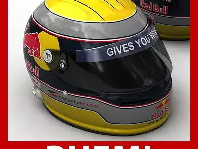 Helmet F1 2009 Sebastien Buemi 3D model