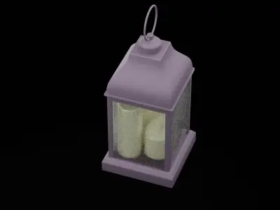 Christmas Lantern Low-poly 3D model get