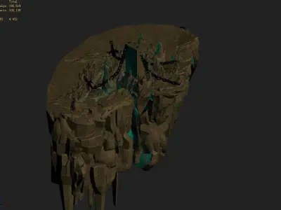 Stone Demon Cave - Stone Mountain 06 3D model