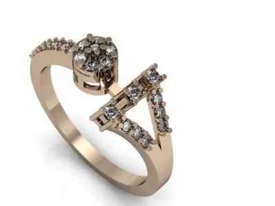 daimond ring 3D print model