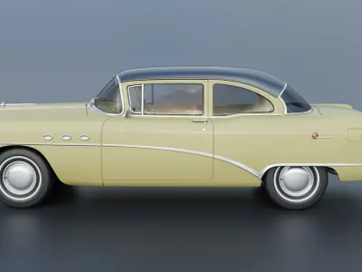 Buick Special 2-Door Sedan 1954 3D print model