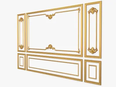 Classic decor ornament 114 3D model
