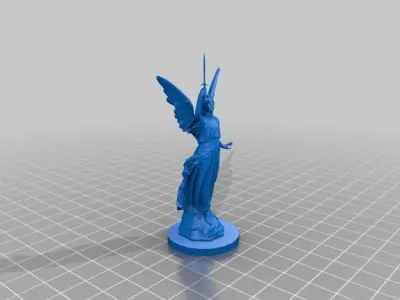 Winged Victory with Sting Free low-poly 3D model
