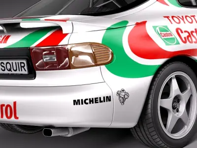 Toyota Celica WRC Carlos Sainz 1991 3D model