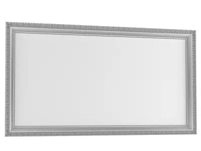 A classic big picture  in a carved golden frame 3D model
