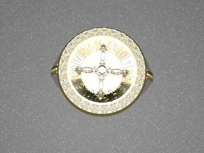 roulette ring 3D print model