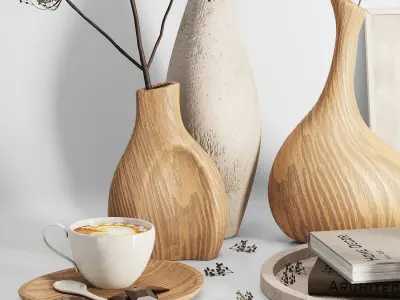 Decorative set 02 3D model