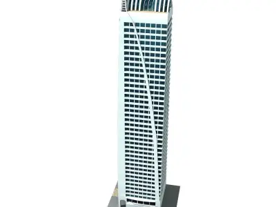 Dubai Arch Tower 3D model