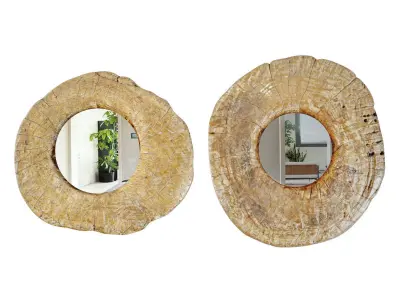 Vintage Javanese Mirrors 3D model