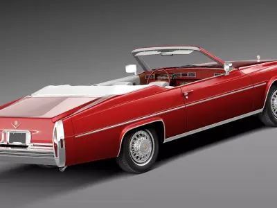 Cadillac DeVille Convertible 1977 3D model