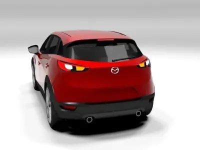 MAZDA CX3 LOWPOLY Low-poly 3D model