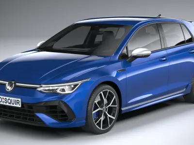 Volkswagen Golf R 2022 3D model