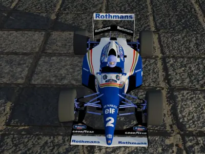 F1 Williams FW16 Low-poly 3D model