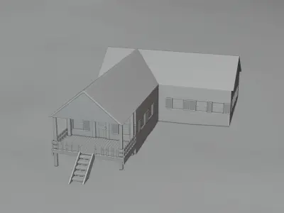Simple House Free 3D model