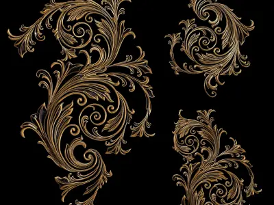 Sahra Ornament 02 3D model