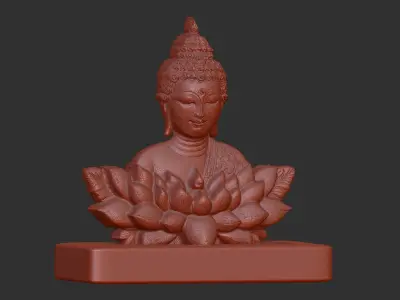 buddha car dashboard decor 3D print model