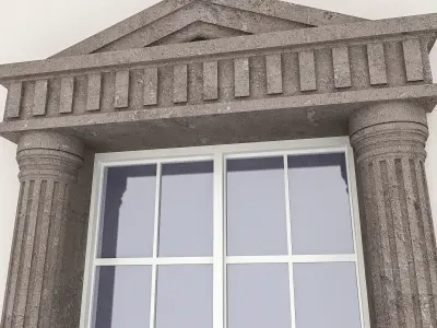 Window Frame 17 Low-poly 3D model