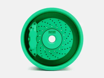 15x10 Sander 752 Wheel and Brake 3D print model