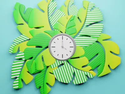 Wall clock 3D model get