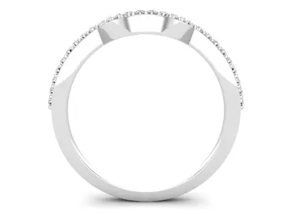 AV 625 Diamond Ladies Anniversary Wedding Stackable Band 3D print model