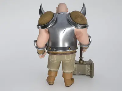 Big Warrior Low-poly 3D model