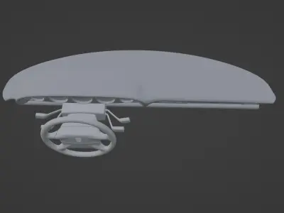 Porsche 993 Dashboard 3D print model
