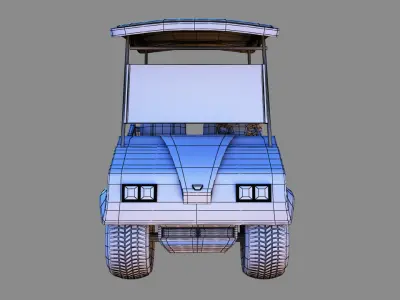 Golf cart 3D model