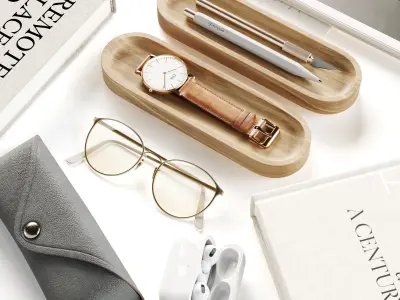 Marble Decorative Set 3D model