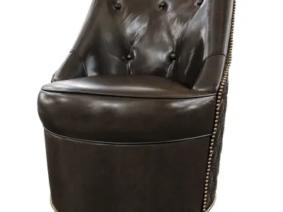 Hooker furniture Segura Leather Swivel Accent Chair  3D model