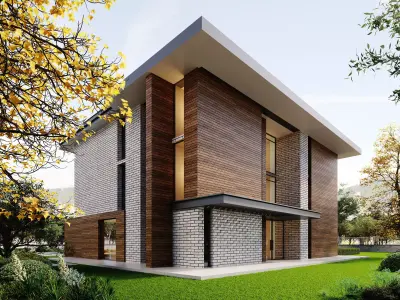 Villa House 3D model 3D model