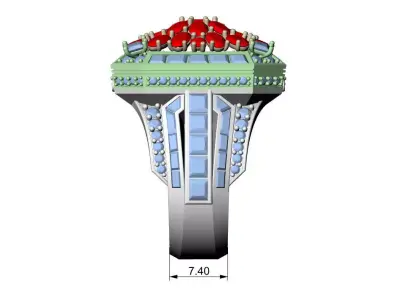 Luxurious Ring  3D print model