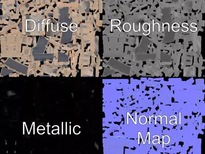 Victorian Vintage Mansion model pack Low-poly 3D model