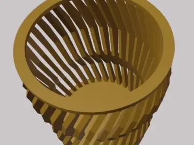 Pencil Holder Pencil Sticks Vase Free 3D print model