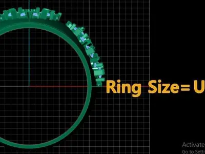 LUXURY FILIGREE RING FOR WOMEN 3D PRINTABLE MODEL 3D print model