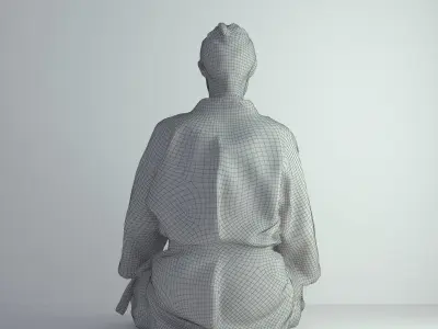 3D Scan Man Sport Taekwondo 007 3D model