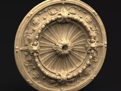 Ceiling Relief 8  3D model 3D print model