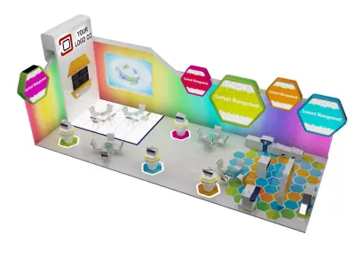 Booth Exhibition Stand a465a 3D model