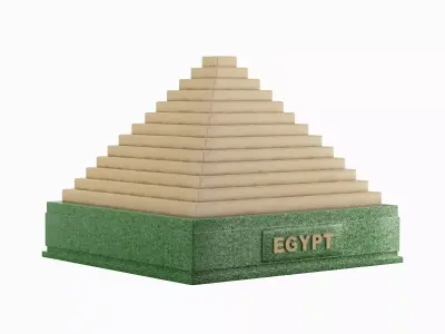 Pyramid Toy A 03 Low-poly 3D model