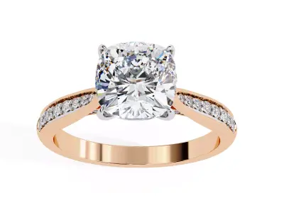 Solitaire Ring Stl 3dm 3D print model Single 360 Video 3D print model