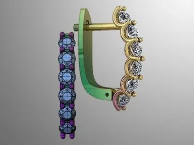 Earrings n 68 3D print model