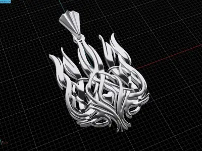 Ukrainian Trident 3D print model 2