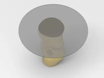 Dalf Side Table Low-poly 3D model