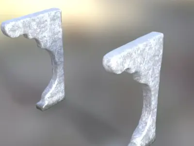 Stone Corbel Medieval Architectural 3D model