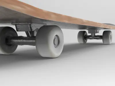 Blowin Skateboard Low-poly 3D model