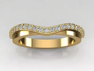 Band Ring 3D print model