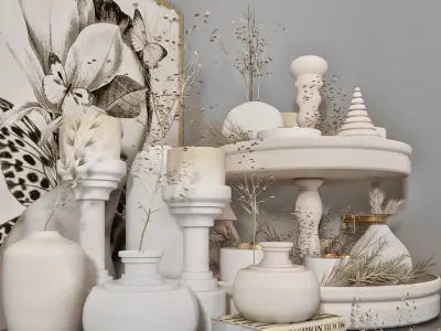 decorative set 14 3D model